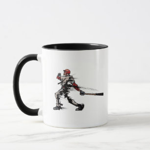 Caneca Jogador de beisebol que guardara o bastão, vista