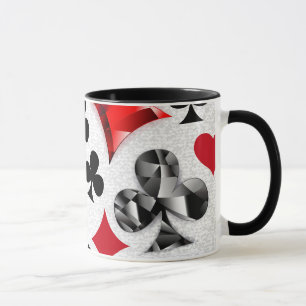 Caneca Jogador de Pôquer Apostador Naipe de Cartas Las Ve