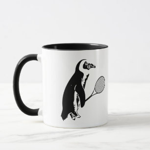Caneca Jogador de Tênis pinguim