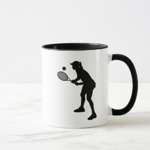 Caneca Jogadora de Tênis Silhouette Mug