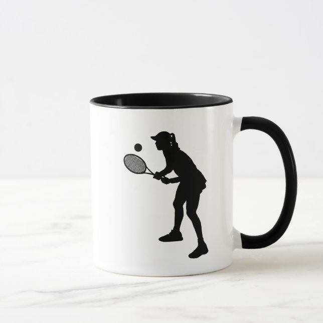Caneca Jogadora de Tênis Silhouette Mug (Direita)