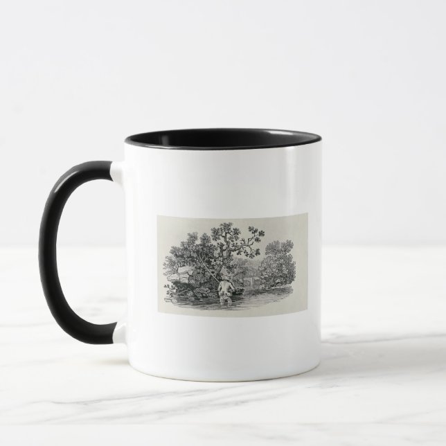 Caneca Jogando um salmão (Esquerda)