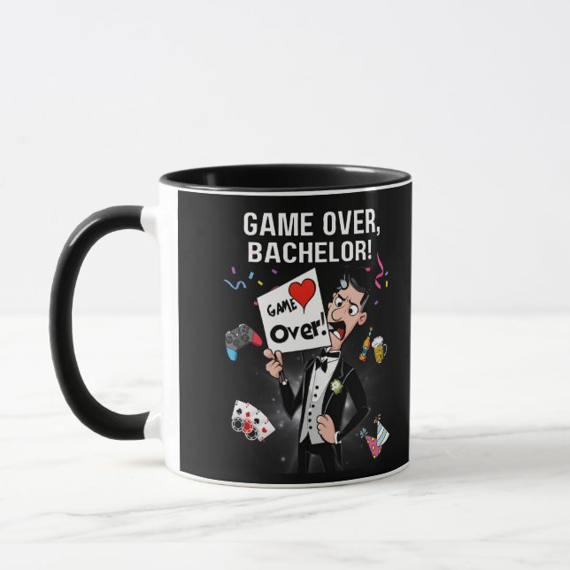 Caneca Jogo Acabado, Solteiro! (Esquerda)
