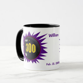 Caneca Jogo da Boliche 300 Personalizada, Tema da Bola de