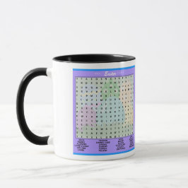 Caneca Jogo de Busca de Palavras da Páscoa