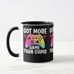 Caneca Jogo de vídeo do Cupido do Dia dos Namorados com M