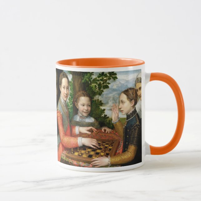 Caneca Jogo de xadrez por Sofonisba Anguissola - cerca de (Direita)