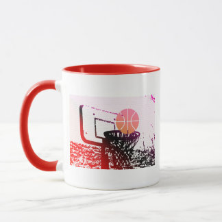 Caneca Jogo do treinador da rede do basquetebol da bola