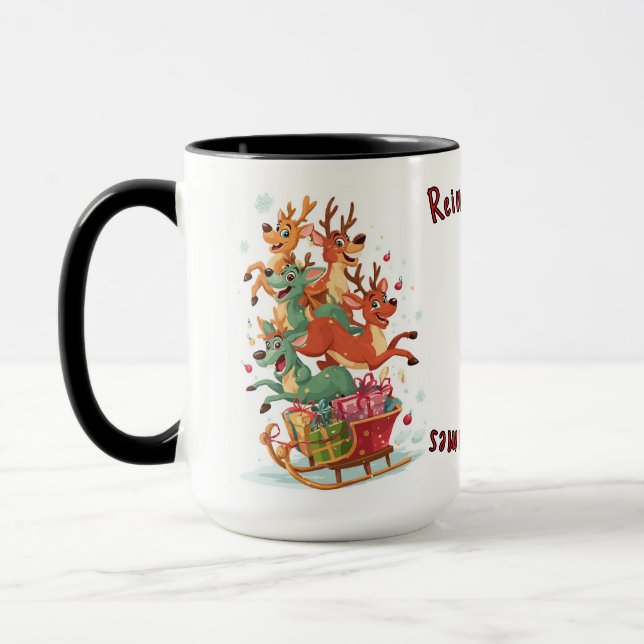 Caneca Jogos de Rena - Presente de Férias (Esquerda)