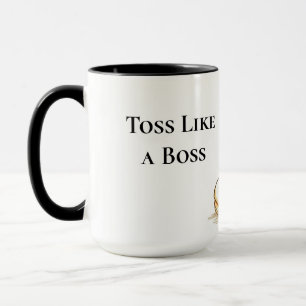 Caneca Jogue Como um Chefe Funny Pancake Flipping