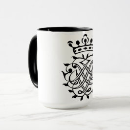 Caneca Johann Sebastian Bach Seal Crest Monograma Insigni