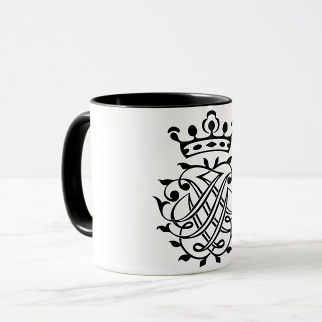 Caneca Johann Sebastian Bach Seal Crest Monograma Insigni (Frente Esquerda)