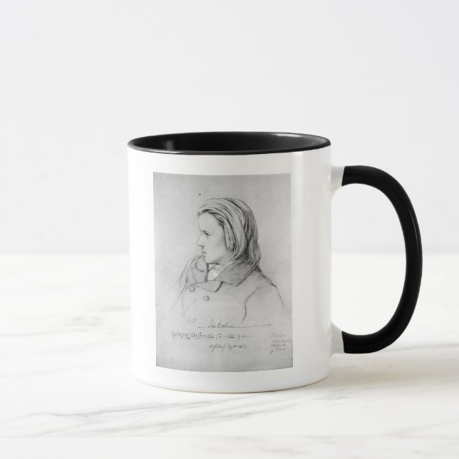 Caneca Johannes Brahms envelheceu vinte, 1853 (Direita)
