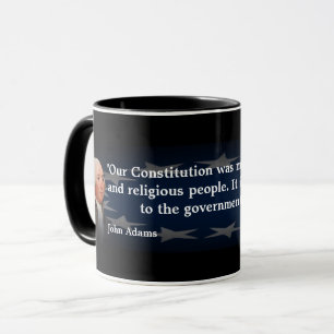 Caneca John Adams Cita A Nossa Constituição