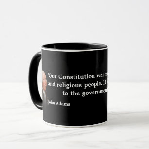 Caneca John Adams Cita A Nossa Constituição Mug