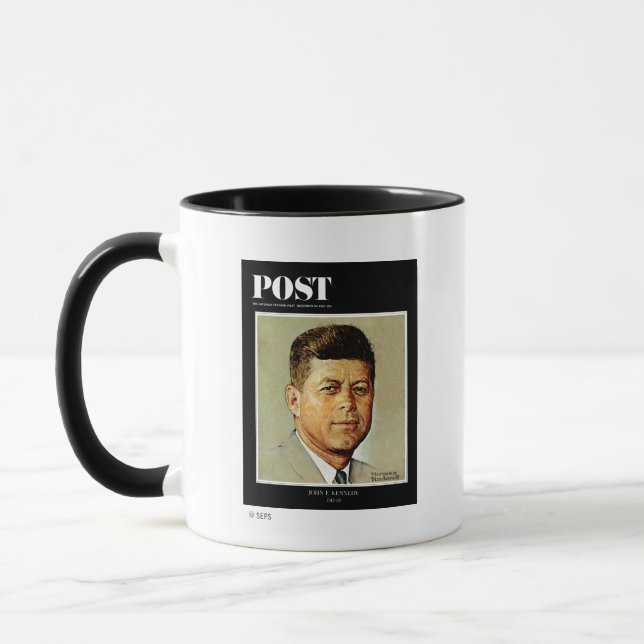 Caneca John F. Kennedy em MEMORIAM (Esquerda)