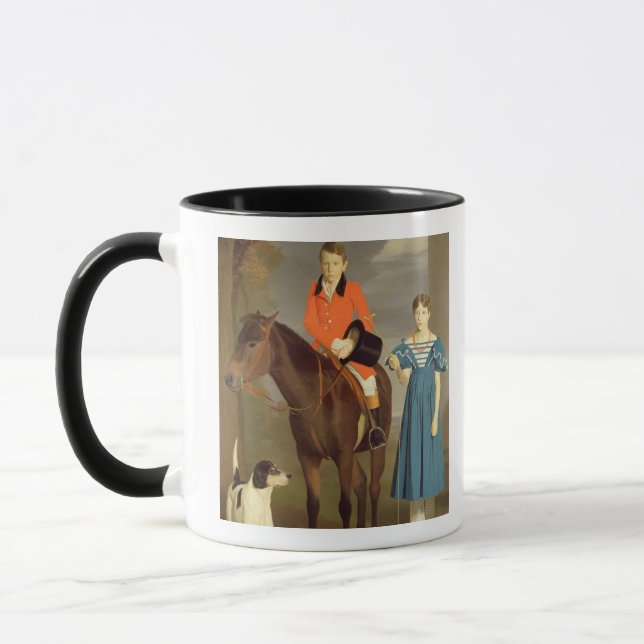Caneca John Gubbins Newton e sua irmã Mary, 1832-33 ( (Esquerda)