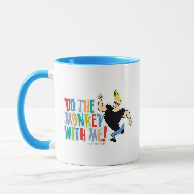 Caneca Johnny Bravo - Faça O Macaco Comigo! (Esquerda)