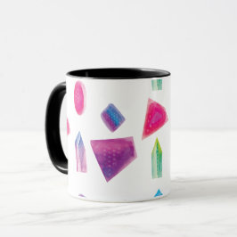 Caneca Joias de Aquarela Cores da Galáxia Colorida