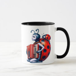 Caneca Jolie coccinelle et son accordéon