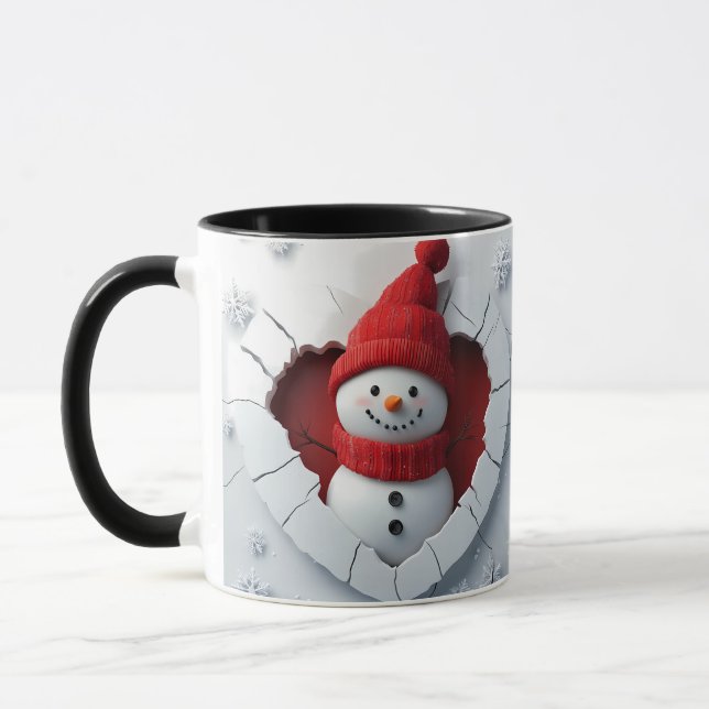 Caneca Jolly Snowman Heart Mug (Esquerda)