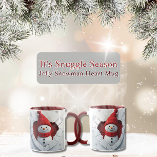 Caneca Jolly Snowman Heart Mug