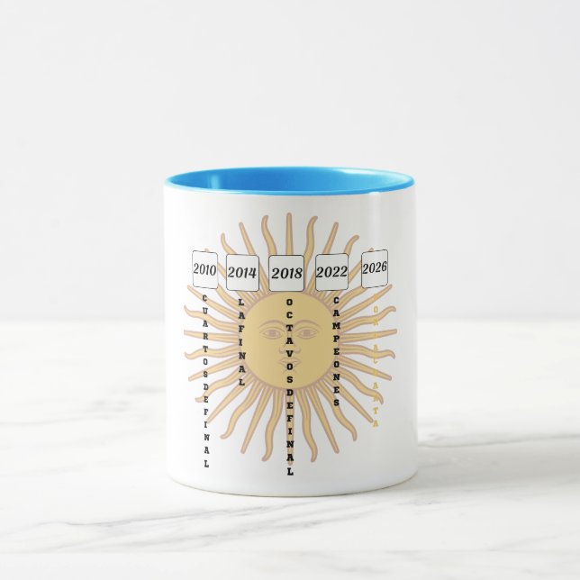 Caneca Jornada de Futebol da Argentina: 2010-2026 Sun Tee (Centro)