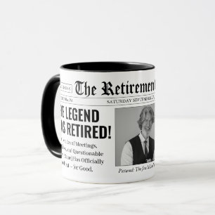Caneca Jornal de Retiro Personalizado e Divertido com Fot
