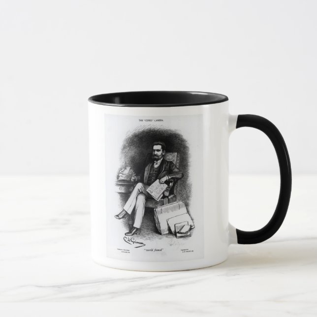 Caneca Joseph Pulitzer "do objeto antigo", 1887 (Direita)