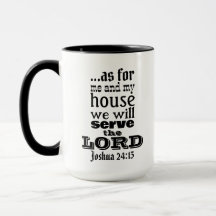 Joshua 24:15 Dia de os pais Mug