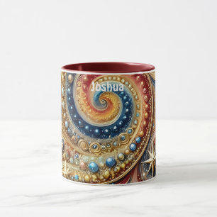 Caneca JOSHUA ~ Swirls Stars ~ Mug