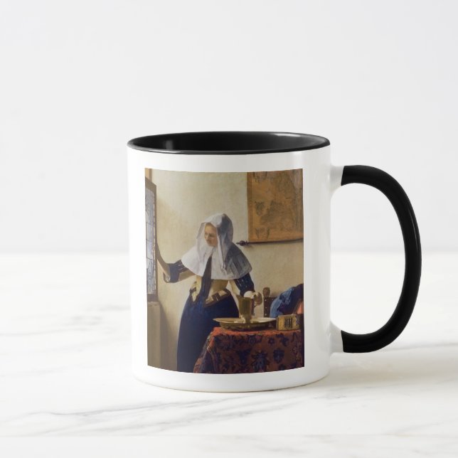 Caneca Jovem mulher com um jarro de água, c.1662 (Direita)
