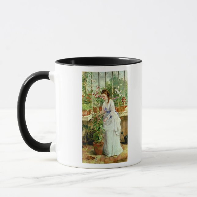 Caneca Jovem senhora em um conservatório (Esquerda)
