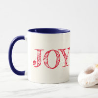 Joy Custom Color Mug Feriado de Natal Gift Mug