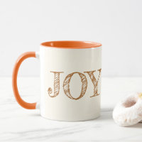 Joy Custom Color Mug Feriado de Natal Gift Mug