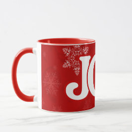Caneca JOY Elegant Red Christmas