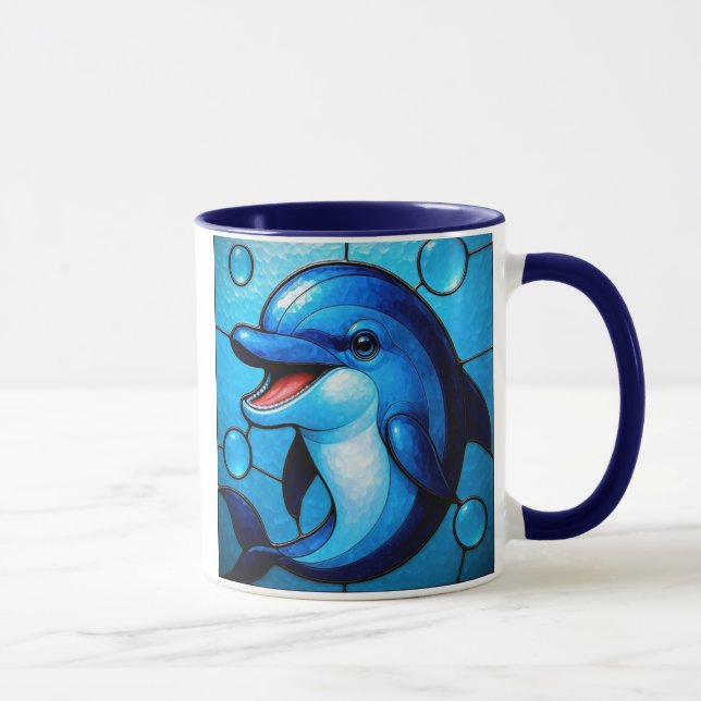 Caneca Joyeux dauphin bleu (Direita)