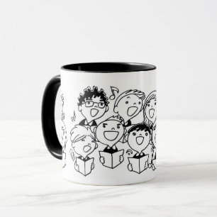 Caneca Joyful Singing Children: Whimsical