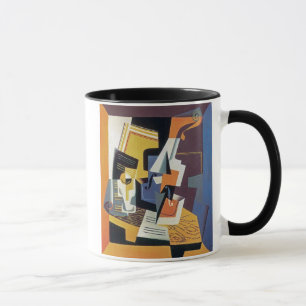 Caneca Juan Gris - Violino e Copo - Arte Abstrata