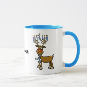 Caneca Judeu Rudolph Reindeer Chrismukkah Mug