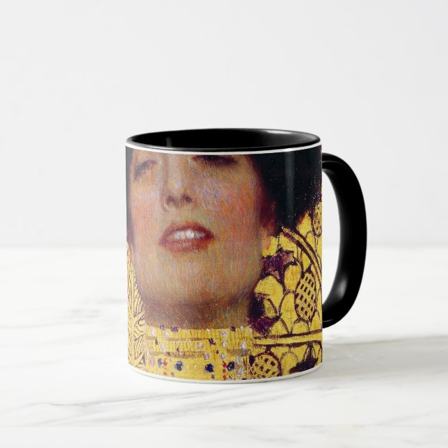 Caneca Judith (Lady in Dourado), Gustav Klimt (Frente Esquerda)