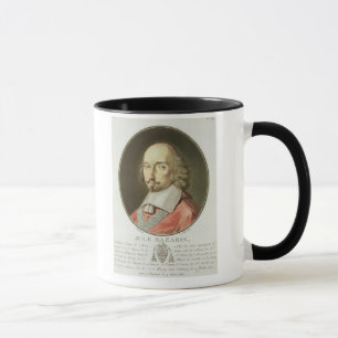 Caneca Jules cardinal Mazarin (1602-61) 'dos retratos d