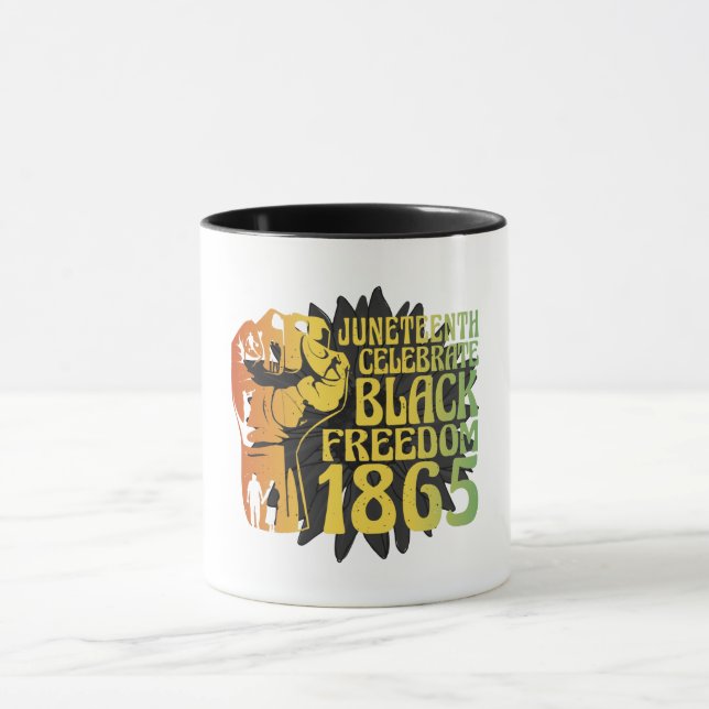 Caneca Juneteenth (19.6.1865) Dia da Liberdade Negra Gira (Centro)