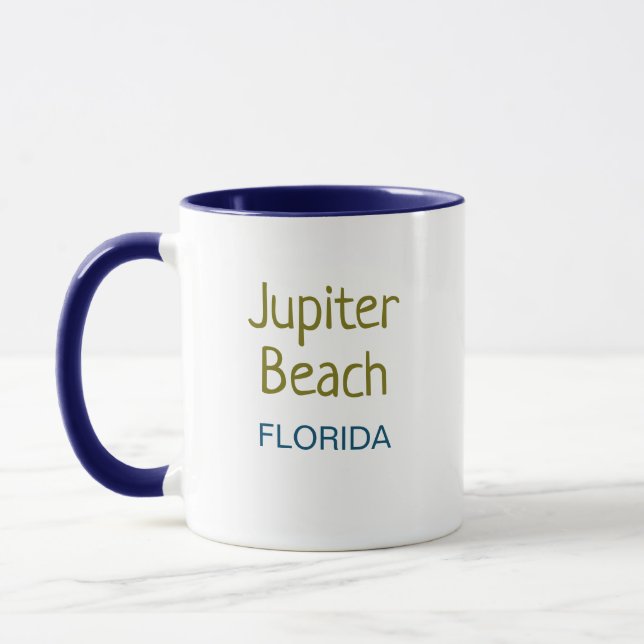 Caneca Jupiter Beach Flórida Café Mug (Esquerda)