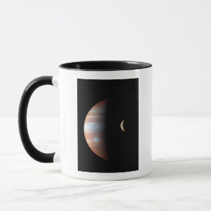 Caneca Júpiter Planeta Gasoso Gigante & Io Lua Galileana