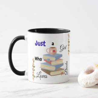 Caneca Just a Girl Who Loves Books Coffee Mug