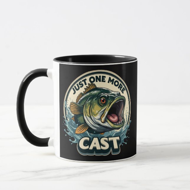 Caneca Just One More Cast Bass Fishing (Esquerda)