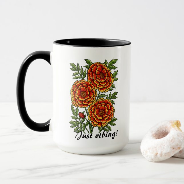 Caneca Just Vibing Mug (Com Donut)