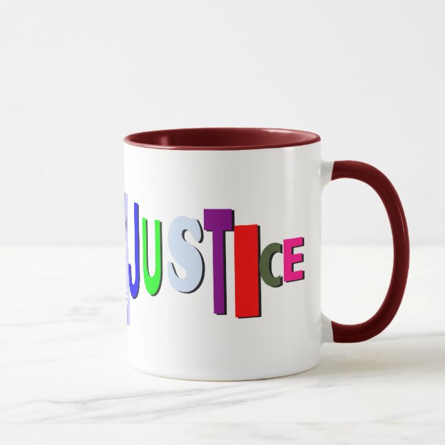 Caneca Justiça na Coluna de Cor (Direita)
