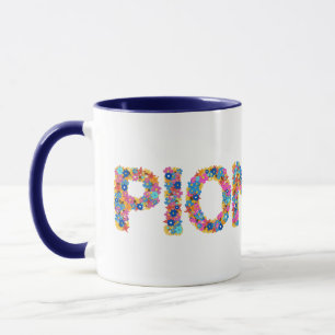 Caneca JW Pioneer Envolve Floral Tipografia Mug